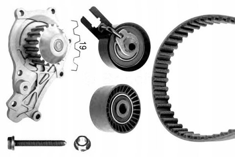 BOSCH ZESTAW ROZRZĄDU + POMPA PEUGEOT 207 308 1.6HDI