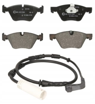 KLOCKI HAMULCOWE CZUJNIK PRZÓD BMW E90 E91 325 330