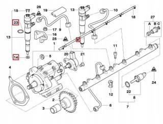 PODKŁADKA USZCZELKA WTRYSKU BMW E90 E91 E92 320d