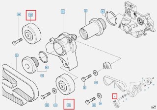 ROLKA NAPINACZA BMW E46 320d PRZEDLIFT