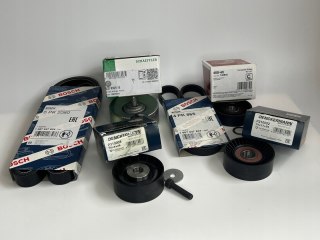 ROLKA NAPINACZA PASEK ZESTAW BMW E60 E61 525 530d