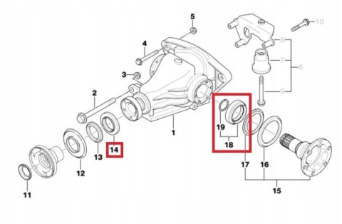 USZCZELNIACZ DYFERENCJAŁU DYFRA BMW E46 E39 M57 USZCZELNIACZ DYFERENCJAŁU DYFRA BMW E46 E39 M57