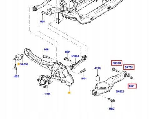 ŚRUBA MIMOŚRODOWA WAHACZA TYŁ FORD C-MAX MAZDA 3 5 ŚRUBA MIMOŚRODOWA WAHACZA TYŁ FORD C-MAX MAZDA 3 5