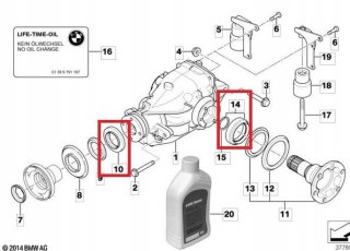 USZCZELNIACZ DYFERENCJAŁU DYFRA BMW E46 E39 M57
