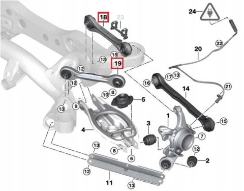 WAHACZE TYŁ TYLNE ZESTAW BMW E87 E81 E90 E91 WAHACZE TYŁ TYLNE ZESTAW BMW E87 E81 E90 E91