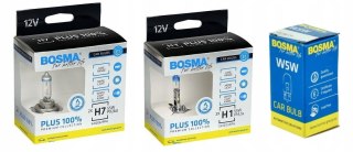 ŻARÓWKI BOSMA H7 H1 W5W +100% 4300K OPEL ASTRA H
