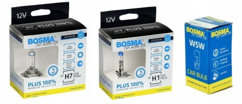ŻARÓWKI BOSMA H7 H1 W5W +100% 4300K OPEL VECTRA C ŻARÓWKI BOSMA H7 H1 W5W +100% 4300K OPEL VECTRA C