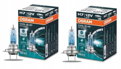 ŻARÓWKI H7 OSRAM COOL BLUE 5000K BMW E39 E60 E61