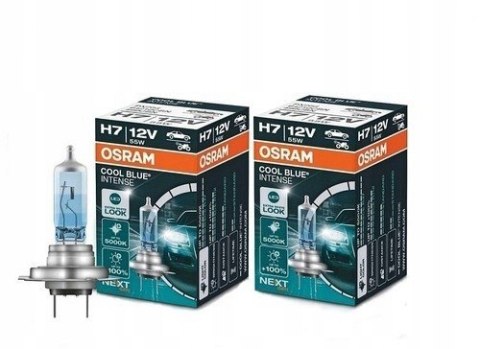 ŻARÓWKI H7 OSRAM COOL BLUE 5000K BMW E39 E60 E61