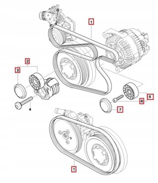 ROLKA NAPINACZ PASEK ZESTAW BMW E90 E91 E92 330xd