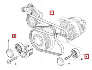 ROLKA NAPINACZA PASEK BMW E87 118 120d 11287790447