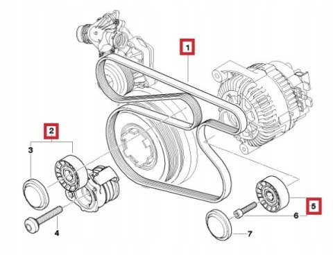 ROLKA NAPINACZA PASEK BMW E87 118 120d 11287790447