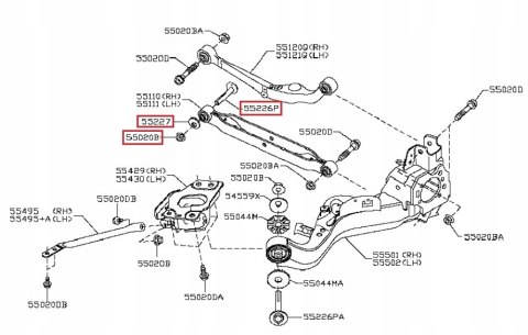 ŚRUBA MIMOŚRODOWA WAHACZA NISSAN X-TRAIL T31 ŚRUBA MIMOŚRODOWA WAHACZA NISSAN X-TRAIL T31