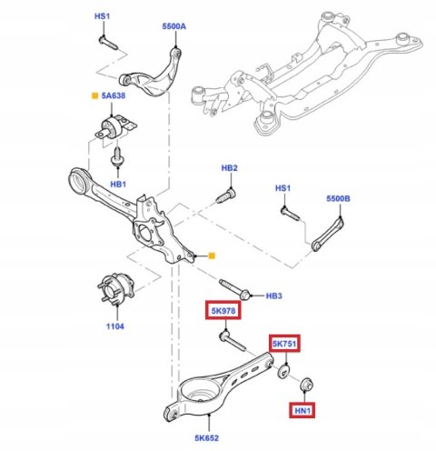 ŚRUBA ŚRUBY MIMOŚROD WACHACZA TYŁ FORD MONDEO IV 4 ŚRUBA ŚRUBY MIMOŚROD WACHACZA TYŁ FORD MONDEO IV 4