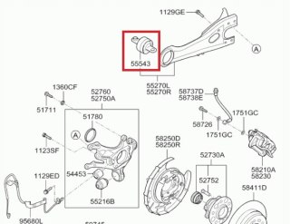 TULEJA TULEJE WAHACZA TYŁ TYLNEGO 2SZT KIA CEED