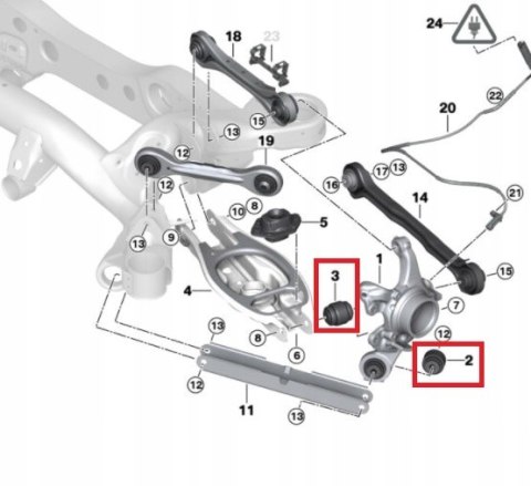 TULEJA TULEJE WAHACZY WAHACZA TYŁ BMW E90 E91 TULEJA TULEJE WAHACZY WAHACZA TYŁ BMW E90 E91